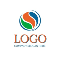 Vector of round sign. Round abstract sign. Logo. Business icon for the company. This concept graphic represents lighting design. Industry. Sport. Fitness classes.Vector illustration.