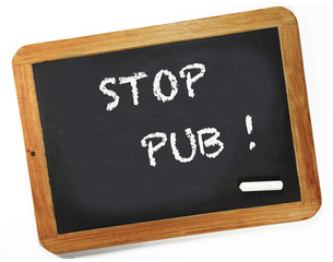 Fototapeta premium ardoise STOP PUB