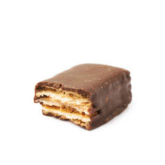 Chocolate coated waffle candy