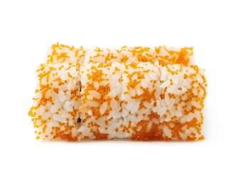 California salmon roll sushi isolated