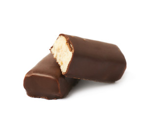 Chocolate coated marzipan candy
