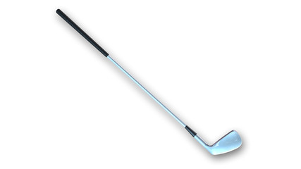 Golf Club, Iron; sports equipment isolated on white background