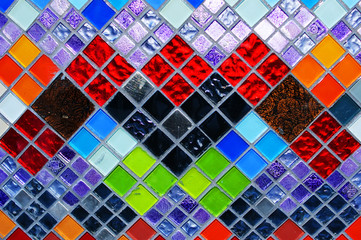 Panele Szklane Podświetlane  kafelki mozaikowe