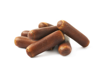 Chocolate coated licorice stick