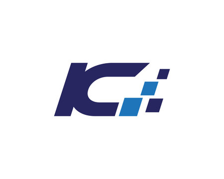 IC digital letter logo