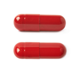 Red pill isolated