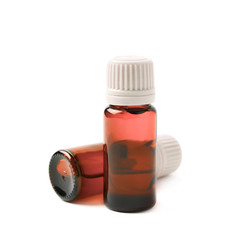 Small vial flask isolated