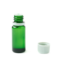 Small vial flask isolated