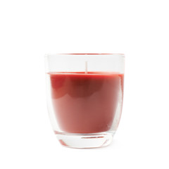 New red candle isolated