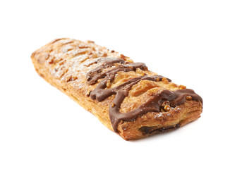 Chocolate covered banana strudel bun