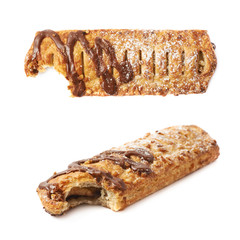 Chocolate covered banana strudel bun
