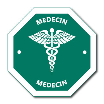 Logo médecin. Médecine.