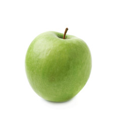 Ripe green apple isolated