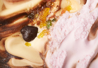 Mixed ice cream texture