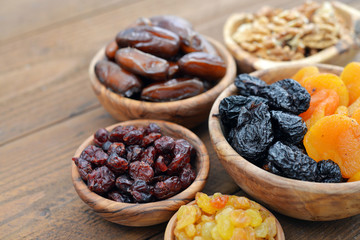 Mix of dried fruits