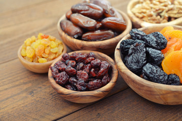 Mix of dried fruits