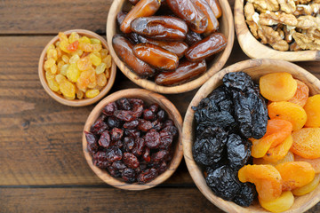 Mix of dried fruits