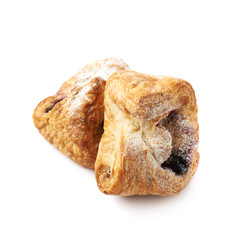 Sweet pastry pocket isolated