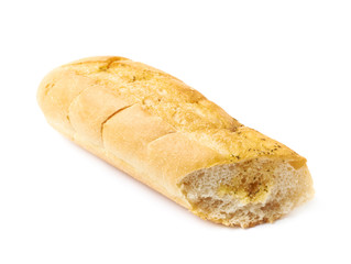 Italian ciabatta white bread isolated