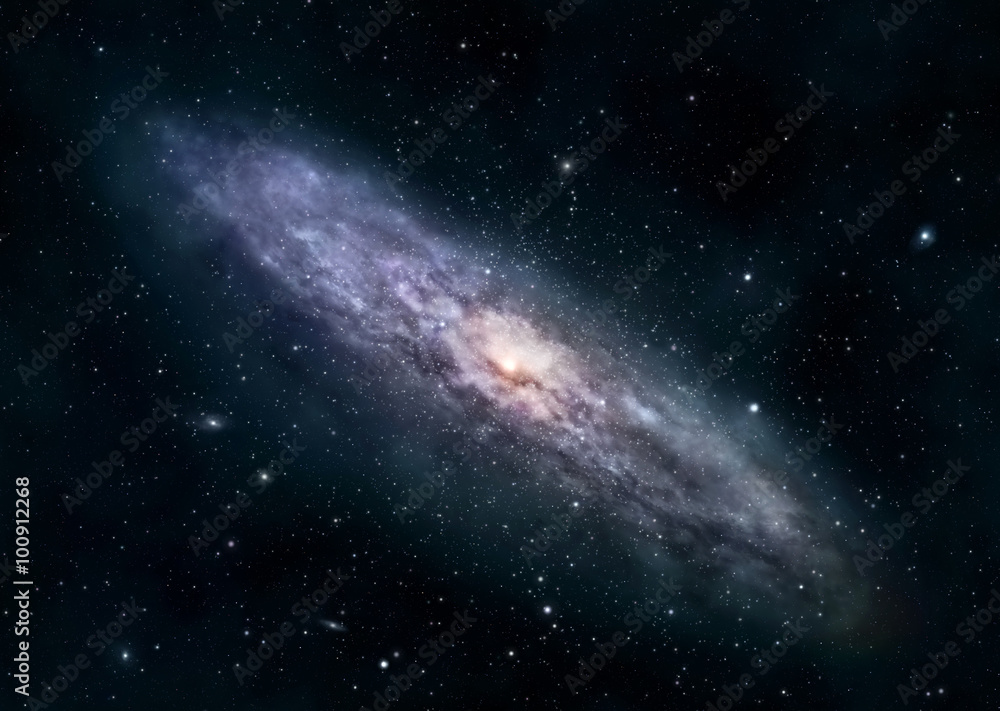 Wall mural circular galaxy