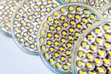 LED lamp. Photo Close-up