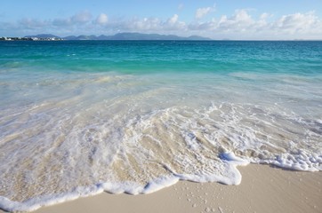 The Rendez Vous Bay beach in the island of Anguilla - obrazy, fototapety, plakaty