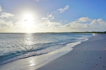 The Rendez Vous Bay beach in the island of Anguilla
