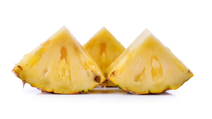 pineapple with slices isolated
