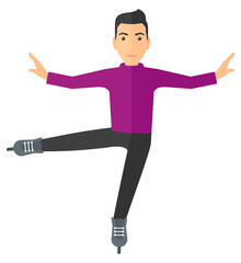 Male figure skater.
