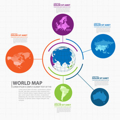 world map infographic