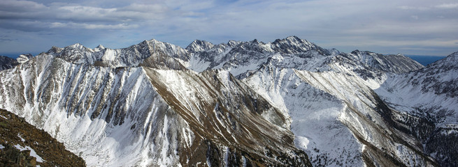beautiful panorama of mountains