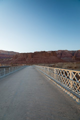 Fototapeta na wymiar View on the Navajo bridge in Arizona USA