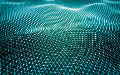 Abstract polygonal space low poly