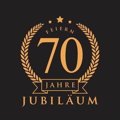 Fototapeta premium Jubiläum GOLD