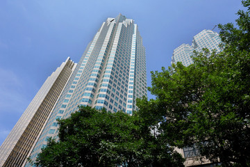 Obraz na płótnie Canvas Toronto financial district office buildings