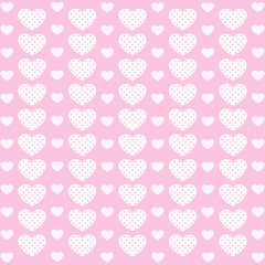 Hearts pattern. Cute love background