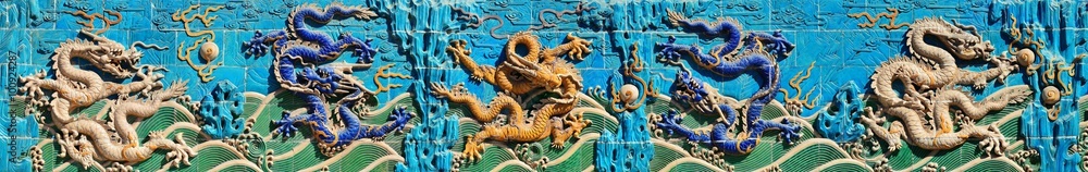 Wall mural Nine-Dragon Wall