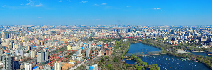 Obraz na płótnie Canvas Beijing aerial view