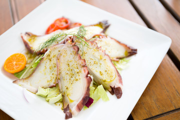 Appetizer, octopus sashimi