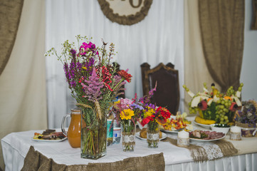 A beautifully decorated table for the couple 5012.