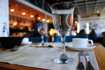 Breakfast in the cafe