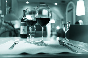 black and white photo restaurant serving