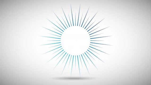 sun icon design, Video Animation 