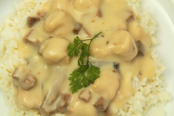 bouchée à la reine et riz 23012016