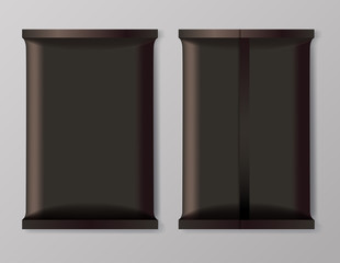 Set of Snack Foil Packaging : Vector Illustration