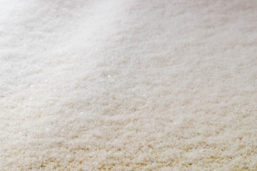 Close shot of fresh snow