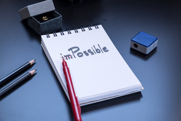 Change the word impossible to possible