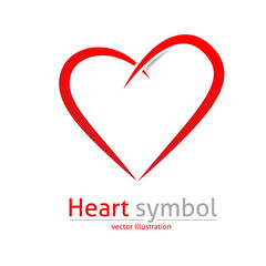 Heart. logo, icon or sign. Vector design. Love abstract symbol.