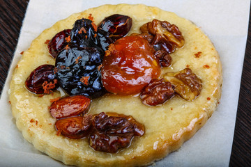 Pastry with nuts and berries