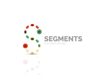 Vector outline minimal abstract geometric logo